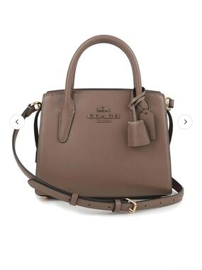 COACH Andrea Carryall Bag in Dark Stone